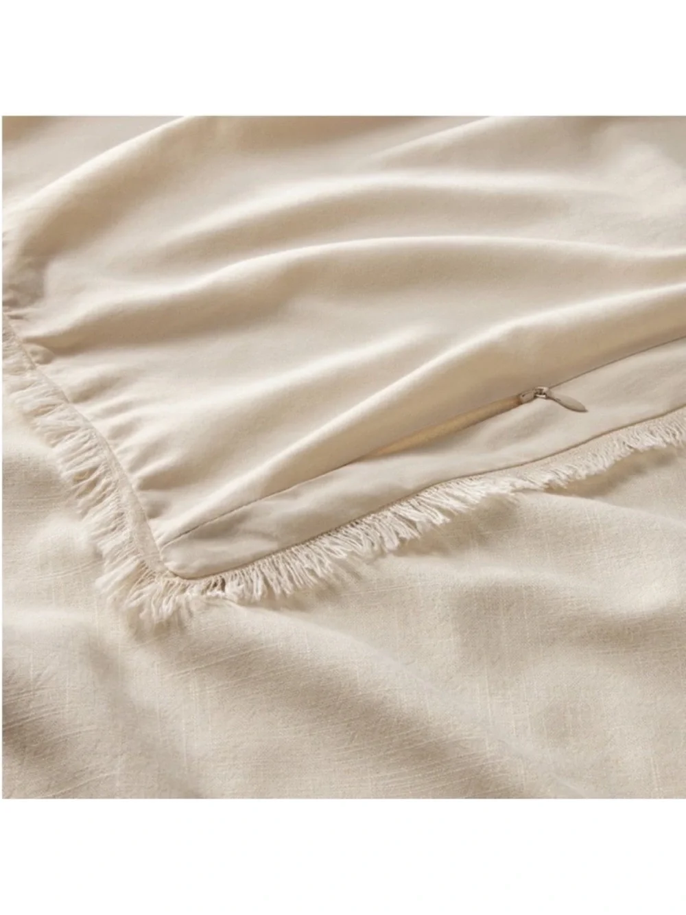 NWT King Heavyweight Linen Blend Duvet Cover & Sham Set Natural - Casaluna